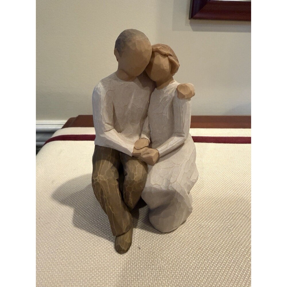 Willow Tree Resin Sitting Couple Figurine Anniversary Love Forever